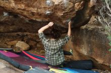 Bouldering in Hueco Tanks on 11/25/2019 with Blue Lizard Climbing and Yoga

Filename: SRM_20191125_1635160.jpg
Aperture: f/3.5
Shutter Speed: 1/320
Body: Canon EOS-1D Mark II
Lens: Canon EF 50mm f/1.8 II