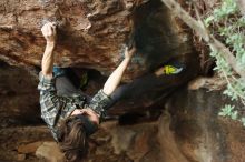 Bouldering in Hueco Tanks on 11/25/2019 with Blue Lizard Climbing and Yoga

Filename: SRM_20191125_1643590.jpg
Aperture: f/3.2
Shutter Speed: 1/250
Body: Canon EOS-1D Mark II
Lens: Canon EF 50mm f/1.8 II