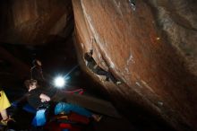 Bouldering in Hueco Tanks on 11/25/2019 with Blue Lizard Climbing and Yoga

Filename: SRM_20191125_1747280.jpg
Aperture: f/7.1
Shutter Speed: 1/250
Body: Canon EOS-1D Mark II
Lens: Canon EF 16-35mm f/2.8 L