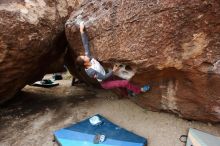 Bouldering in Hueco Tanks on 11/25/2019 with Blue Lizard Climbing and Yoga

Filename: SRM_20191125_1059200.jpg
Aperture: f/4.5
Shutter Speed: 1/400
Body: Canon EOS-1D Mark II
Lens: Canon EF 16-35mm f/2.8 L