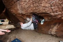 Bouldering in Hueco Tanks on 11/25/2019 with Blue Lizard Climbing and Yoga

Filename: SRM_20191125_1102350.jpg
Aperture: f/5.6
Shutter Speed: 1/200
Body: Canon EOS-1D Mark II
Lens: Canon EF 16-35mm f/2.8 L