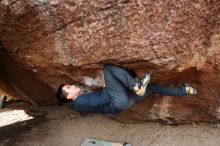 Bouldering in Hueco Tanks on 11/25/2019 with Blue Lizard Climbing and Yoga

Filename: SRM_20191125_1105350.jpg
Aperture: f/5.0
Shutter Speed: 1/250
Body: Canon EOS-1D Mark II
Lens: Canon EF 16-35mm f/2.8 L