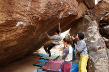 Bouldering in Hueco Tanks on 11/25/2019 with Blue Lizard Climbing and Yoga

Filename: SRM_20191125_1134300.jpg
Aperture: f/5.0
Shutter Speed: 1/250
Body: Canon EOS-1D Mark II
Lens: Canon EF 16-35mm f/2.8 L