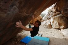 Bouldering in Hueco Tanks on 11/25/2019 with Blue Lizard Climbing and Yoga

Filename: SRM_20191125_1134551.jpg
Aperture: f/5.6
Shutter Speed: 1/250
Body: Canon EOS-1D Mark II
Lens: Canon EF 16-35mm f/2.8 L