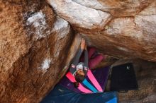 Bouldering in Hueco Tanks on 11/25/2019 with Blue Lizard Climbing and Yoga

Filename: SRM_20191125_1155590.jpg
Aperture: f/5.0
Shutter Speed: 1/250
Body: Canon EOS-1D Mark II
Lens: Canon EF 16-35mm f/2.8 L