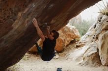 Bouldering in Hueco Tanks on 11/25/2019 with Blue Lizard Climbing and Yoga

Filename: SRM_20191125_1203090.jpg
Aperture: f/4.0
Shutter Speed: 1/250
Body: Canon EOS-1D Mark II
Lens: Canon EF 50mm f/1.8 II