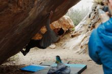 Bouldering in Hueco Tanks on 11/25/2019 with Blue Lizard Climbing and Yoga

Filename: SRM_20191125_1205050.jpg
Aperture: f/4.0
Shutter Speed: 1/250
Body: Canon EOS-1D Mark II
Lens: Canon EF 50mm f/1.8 II