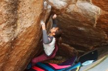 Bouldering in Hueco Tanks on 11/25/2019 with Blue Lizard Climbing and Yoga

Filename: SRM_20191125_1216150.jpg
Aperture: f/4.5
Shutter Speed: 1/250
Body: Canon EOS-1D Mark II
Lens: Canon EF 50mm f/1.8 II