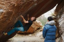 Bouldering in Hueco Tanks on 11/25/2019 with Blue Lizard Climbing and Yoga

Filename: SRM_20191125_1224030.jpg
Aperture: f/4.5
Shutter Speed: 1/250
Body: Canon EOS-1D Mark II
Lens: Canon EF 50mm f/1.8 II