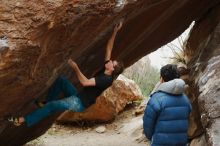 Bouldering in Hueco Tanks on 11/25/2019 with Blue Lizard Climbing and Yoga

Filename: SRM_20191125_1224040.jpg
Aperture: f/4.5
Shutter Speed: 1/250
Body: Canon EOS-1D Mark II
Lens: Canon EF 50mm f/1.8 II