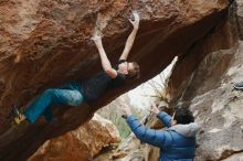 Bouldering in Hueco Tanks on 11/25/2019 with Blue Lizard Climbing and Yoga

Filename: SRM_20191125_1224160.jpg
Aperture: f/4.5
Shutter Speed: 1/250
Body: Canon EOS-1D Mark II
Lens: Canon EF 50mm f/1.8 II