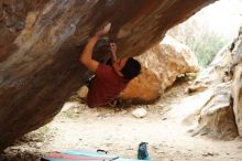 Bouldering in Hueco Tanks on 11/25/2019 with Blue Lizard Climbing and Yoga

Filename: SRM_20191125_1226470.jpg
Aperture: f/4.0
Shutter Speed: 1/250
Body: Canon EOS-1D Mark II
Lens: Canon EF 50mm f/1.8 II