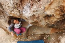 Bouldering in Hueco Tanks on 11/25/2019 with Blue Lizard Climbing and Yoga

Filename: SRM_20191125_1228430.jpg
Aperture: f/6.3
Shutter Speed: 1/250
Body: Canon EOS-1D Mark II
Lens: Canon EF 16-35mm f/2.8 L