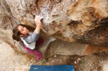 Bouldering in Hueco Tanks on 11/25/2019 with Blue Lizard Climbing and Yoga

Filename: SRM_20191125_1228540.jpg
Aperture: f/6.3
Shutter Speed: 1/250
Body: Canon EOS-1D Mark II
Lens: Canon EF 16-35mm f/2.8 L