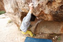 Bouldering in Hueco Tanks on 11/25/2019 with Blue Lizard Climbing and Yoga

Filename: SRM_20191125_1229490.jpg
Aperture: f/5.6
Shutter Speed: 1/250
Body: Canon EOS-1D Mark II
Lens: Canon EF 16-35mm f/2.8 L