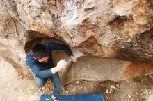 Bouldering in Hueco Tanks on 11/25/2019 with Blue Lizard Climbing and Yoga

Filename: SRM_20191125_1233440.jpg
Aperture: f/5.0
Shutter Speed: 1/250
Body: Canon EOS-1D Mark II
Lens: Canon EF 16-35mm f/2.8 L