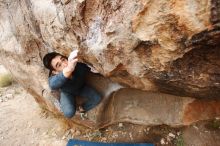 Bouldering in Hueco Tanks on 11/25/2019 with Blue Lizard Climbing and Yoga

Filename: SRM_20191125_1235090.jpg
Aperture: f/5.6
Shutter Speed: 1/250
Body: Canon EOS-1D Mark II
Lens: Canon EF 16-35mm f/2.8 L