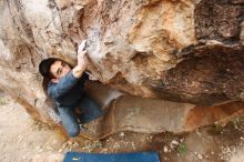 Bouldering in Hueco Tanks on 11/25/2019 with Blue Lizard Climbing and Yoga

Filename: SRM_20191125_1235100.jpg
Aperture: f/5.6
Shutter Speed: 1/250
Body: Canon EOS-1D Mark II
Lens: Canon EF 16-35mm f/2.8 L