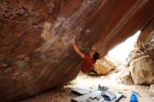 Bouldering in Hueco Tanks on 11/25/2019 with Blue Lizard Climbing and Yoga

Filename: SRM_20191125_1248090.jpg
Aperture: f/4.5
Shutter Speed: 1/250
Body: Canon EOS-1D Mark II
Lens: Canon EF 16-35mm f/2.8 L