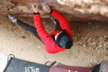 Bouldering in Hueco Tanks on 11/25/2019 with Blue Lizard Climbing and Yoga

Filename: SRM_20191125_1253210.jpg
Aperture: f/4.5
Shutter Speed: 1/250
Body: Canon EOS-1D Mark II
Lens: Canon EF 50mm f/1.8 II