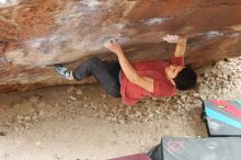 Bouldering in Hueco Tanks on 11/25/2019 with Blue Lizard Climbing and Yoga

Filename: SRM_20191125_1258290.jpg
Aperture: f/3.5
Shutter Speed: 1/320
Body: Canon EOS-1D Mark II
Lens: Canon EF 50mm f/1.8 II