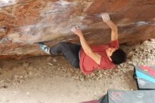 Bouldering in Hueco Tanks on 11/25/2019 with Blue Lizard Climbing and Yoga

Filename: SRM_20191125_1258291.jpg
Aperture: f/3.5
Shutter Speed: 1/320
Body: Canon EOS-1D Mark II
Lens: Canon EF 50mm f/1.8 II