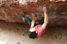 Bouldering in Hueco Tanks on 11/25/2019 with Blue Lizard Climbing and Yoga

Filename: SRM_20191125_1258410.jpg
Aperture: f/5.0
Shutter Speed: 1/320
Body: Canon EOS-1D Mark II
Lens: Canon EF 50mm f/1.8 II