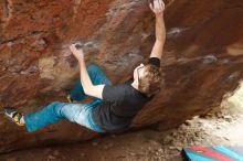 Bouldering in Hueco Tanks on 11/25/2019 with Blue Lizard Climbing and Yoga

Filename: SRM_20191125_1304160.jpg
Aperture: f/3.5
Shutter Speed: 1/320
Body: Canon EOS-1D Mark II
Lens: Canon EF 50mm f/1.8 II