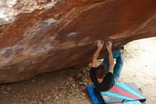 Bouldering in Hueco Tanks on 11/25/2019 with Blue Lizard Climbing and Yoga

Filename: SRM_20191125_1306460.jpg
Aperture: f/3.5
Shutter Speed: 1/320
Body: Canon EOS-1D Mark II
Lens: Canon EF 50mm f/1.8 II