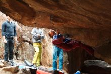 Bouldering in Hueco Tanks on 11/25/2019 with Blue Lizard Climbing and Yoga

Filename: SRM_20191125_1343030.jpg
Aperture: f/5.0
Shutter Speed: 1/320
Body: Canon EOS-1D Mark II
Lens: Canon EF 50mm f/1.8 II