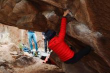 Bouldering in Hueco Tanks on 11/25/2019 with Blue Lizard Climbing and Yoga

Filename: SRM_20191125_1344440.jpg
Aperture: f/4.0
Shutter Speed: 1/320
Body: Canon EOS-1D Mark II
Lens: Canon EF 50mm f/1.8 II