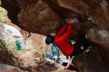 Bouldering in Hueco Tanks on 11/25/2019 with Blue Lizard Climbing and Yoga

Filename: SRM_20191125_1344520.jpg
Aperture: f/4.0
Shutter Speed: 1/320
Body: Canon EOS-1D Mark II
Lens: Canon EF 50mm f/1.8 II