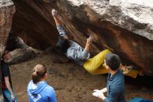 Bouldering in Hueco Tanks on 11/25/2019 with Blue Lizard Climbing and Yoga

Filename: SRM_20191125_1348240.jpg
Aperture: f/5.0
Shutter Speed: 1/400
Body: Canon EOS-1D Mark II
Lens: Canon EF 50mm f/1.8 II