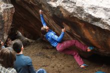 Bouldering in Hueco Tanks on 11/25/2019 with Blue Lizard Climbing and Yoga

Filename: SRM_20191125_1348470.jpg
Aperture: f/3.5
Shutter Speed: 1/400
Body: Canon EOS-1D Mark II
Lens: Canon EF 50mm f/1.8 II