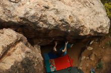 Bouldering in Hueco Tanks on 11/25/2019 with Blue Lizard Climbing and Yoga

Filename: SRM_20191125_1359470.jpg
Aperture: f/5.6
Shutter Speed: 1/500
Body: Canon EOS-1D Mark II
Lens: Canon EF 50mm f/1.8 II