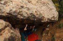 Bouldering in Hueco Tanks on 11/25/2019 with Blue Lizard Climbing and Yoga

Filename: SRM_20191125_1359580.jpg
Aperture: f/5.6
Shutter Speed: 1/500
Body: Canon EOS-1D Mark II
Lens: Canon EF 50mm f/1.8 II