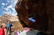 Bouldering in Hueco Tanks on 11/25/2019 with Blue Lizard Climbing and Yoga

Filename: SRM_20191125_1519410.jpg
Aperture: f/7.1
Shutter Speed: 1/400
Body: Canon EOS-1D Mark II
Lens: Canon EF 16-35mm f/2.8 L