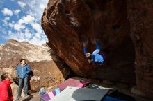 Bouldering in Hueco Tanks on 11/25/2019 with Blue Lizard Climbing and Yoga

Filename: SRM_20191125_1519420.jpg
Aperture: f/7.1
Shutter Speed: 1/400
Body: Canon EOS-1D Mark II
Lens: Canon EF 16-35mm f/2.8 L