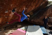 Bouldering in Hueco Tanks on 11/25/2019 with Blue Lizard Climbing and Yoga

Filename: SRM_20191125_1523240.jpg
Aperture: f/5.0
Shutter Speed: 1/400
Body: Canon EOS-1D Mark II
Lens: Canon EF 16-35mm f/2.8 L