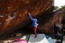Bouldering in Hueco Tanks on 11/25/2019 with Blue Lizard Climbing and Yoga

Filename: SRM_20191125_1523390.jpg
Aperture: f/5.0
Shutter Speed: 1/400
Body: Canon EOS-1D Mark II
Lens: Canon EF 16-35mm f/2.8 L