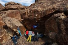 Bouldering in Hueco Tanks on 11/25/2019 with Blue Lizard Climbing and Yoga

Filename: SRM_20191125_1535120.jpg
Aperture: f/8.0
Shutter Speed: 1/320
Body: Canon EOS-1D Mark II
Lens: Canon EF 16-35mm f/2.8 L