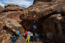 Bouldering in Hueco Tanks on 11/25/2019 with Blue Lizard Climbing and Yoga

Filename: SRM_20191125_1535150.jpg
Aperture: f/8.0
Shutter Speed: 1/320
Body: Canon EOS-1D Mark II
Lens: Canon EF 16-35mm f/2.8 L