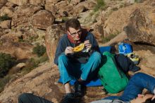 Bouldering in Hueco Tanks on 11/25/2019 with Blue Lizard Climbing and Yoga

Filename: SRM_20191125_1614410.jpg
Aperture: f/8.0
Shutter Speed: 1/320
Body: Canon EOS-1D Mark II
Lens: Canon EF 50mm f/1.8 II