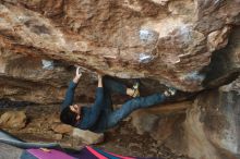 Bouldering in Hueco Tanks on 11/25/2019 with Blue Lizard Climbing and Yoga

Filename: SRM_20191125_1622050.jpg
Aperture: f/2.8
Shutter Speed: 1/320
Body: Canon EOS-1D Mark II
Lens: Canon EF 50mm f/1.8 II