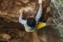 Bouldering in Hueco Tanks on 11/25/2019 with Blue Lizard Climbing and Yoga

Filename: SRM_20191125_1630470.jpg
Aperture: f/3.5
Shutter Speed: 1/320
Body: Canon EOS-1D Mark II
Lens: Canon EF 50mm f/1.8 II