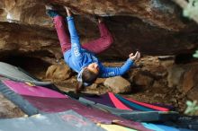 Bouldering in Hueco Tanks on 11/25/2019 with Blue Lizard Climbing and Yoga

Filename: SRM_20191125_1641560.jpg
Aperture: f/2.5
Shutter Speed: 1/320
Body: Canon EOS-1D Mark II
Lens: Canon EF 50mm f/1.8 II