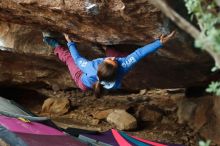 Bouldering in Hueco Tanks on 11/25/2019 with Blue Lizard Climbing and Yoga

Filename: SRM_20191125_1641561.jpg
Aperture: f/2.8
Shutter Speed: 1/320
Body: Canon EOS-1D Mark II
Lens: Canon EF 50mm f/1.8 II