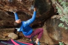 Bouldering in Hueco Tanks on 11/25/2019 with Blue Lizard Climbing and Yoga

Filename: SRM_20191125_1642440.jpg
Aperture: f/2.5
Shutter Speed: 1/320
Body: Canon EOS-1D Mark II
Lens: Canon EF 50mm f/1.8 II