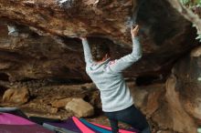 Bouldering in Hueco Tanks on 11/25/2019 with Blue Lizard Climbing and Yoga

Filename: SRM_20191125_1643270.jpg
Aperture: f/3.5
Shutter Speed: 1/250
Body: Canon EOS-1D Mark II
Lens: Canon EF 50mm f/1.8 II