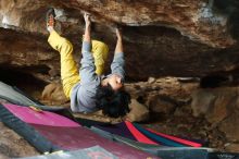 Bouldering in Hueco Tanks on 11/25/2019 with Blue Lizard Climbing and Yoga

Filename: SRM_20191125_1644290.jpg
Aperture: f/3.2
Shutter Speed: 1/250
Body: Canon EOS-1D Mark II
Lens: Canon EF 50mm f/1.8 II